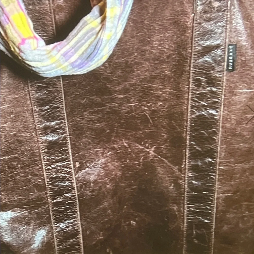 🎒RUDSAK — Distressed Leather Laptop Tote — Chocolate Brown — OS
